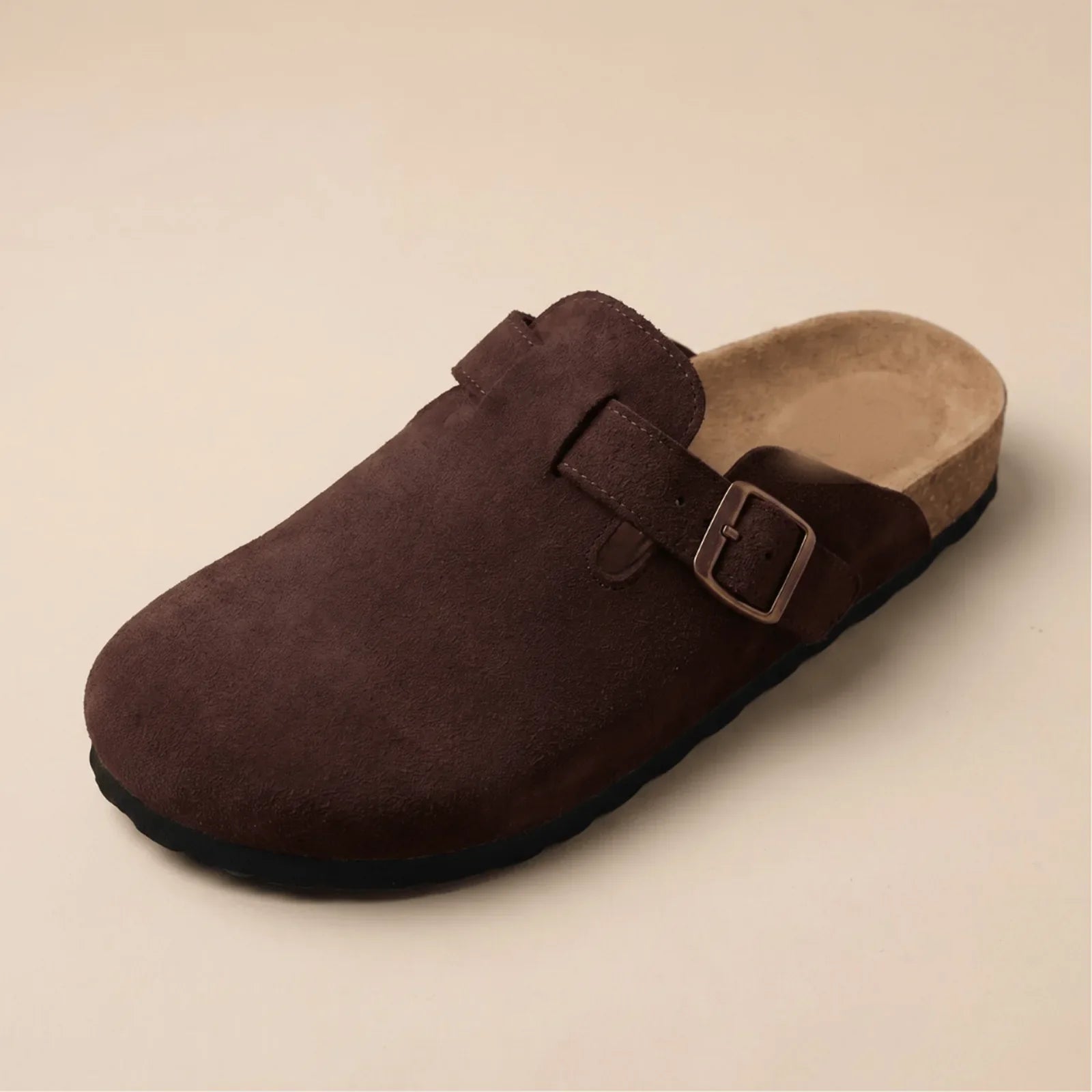 Qorvira suede clog in Mocha